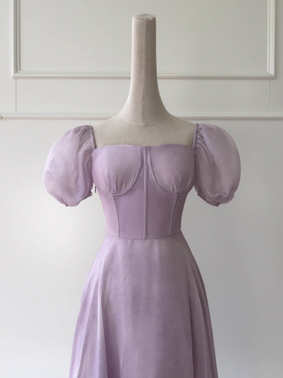 Lavender Whisper Corset Fairy Dress