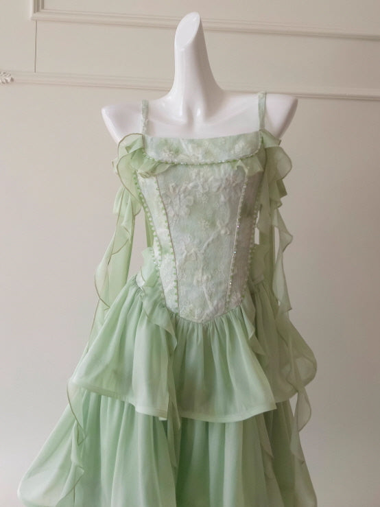 Enchanted Tiered Ruffle Garden Dress