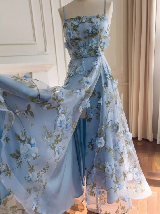 Blue Garden Petal Bloom Dress