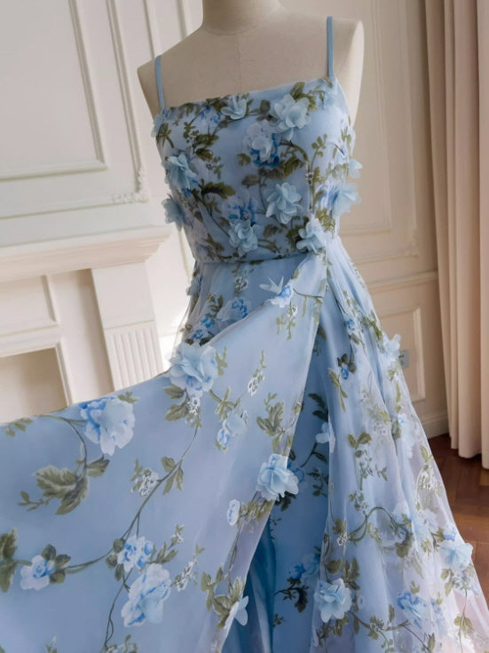 Blue Garden Petal Bloom Dress
