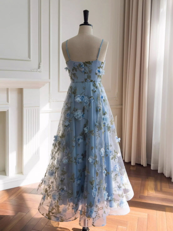 Blue Garden Petal Bloom Dress