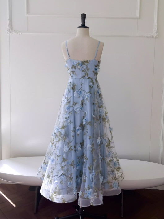 Blue Garden Petal Bloom Dress