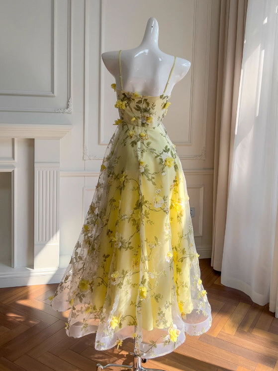 Lemon Bloom Garden Dress