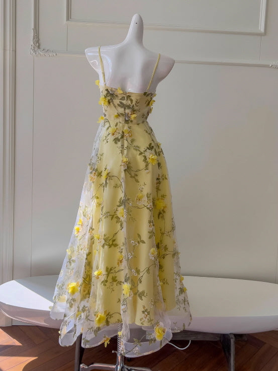 Lemon Bloom Garden Dress