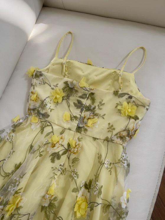 Lemon Bloom Garden Dress