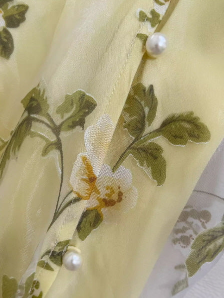 Lemon Bloom Garden Dress