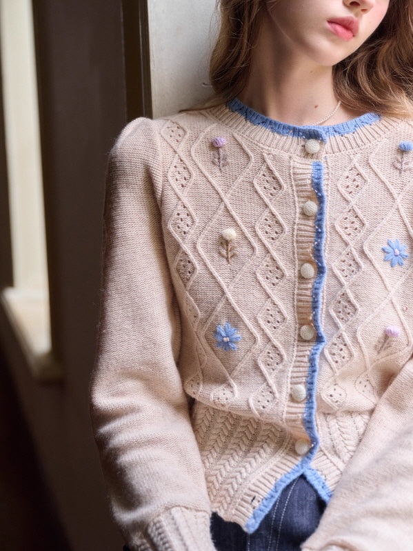 Blossom Stitch Vintage Cardigan