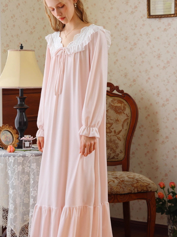 Retro Velvet Princess Nightgown