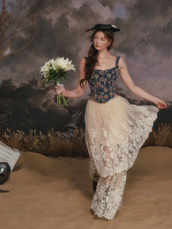 Midnight Garden Tapestry Corset