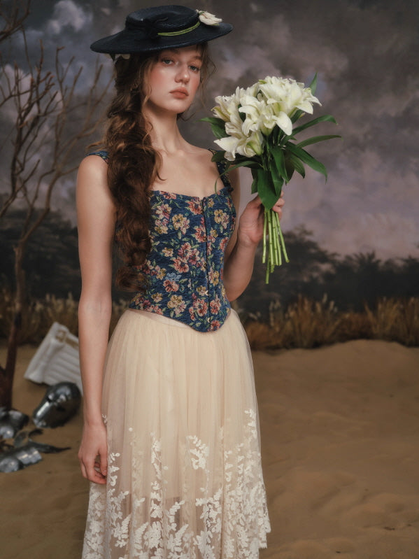 Midnight Garden Tapestry Corset