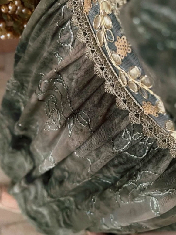 Forest Muse Vintage Embroidered Fairy Dress