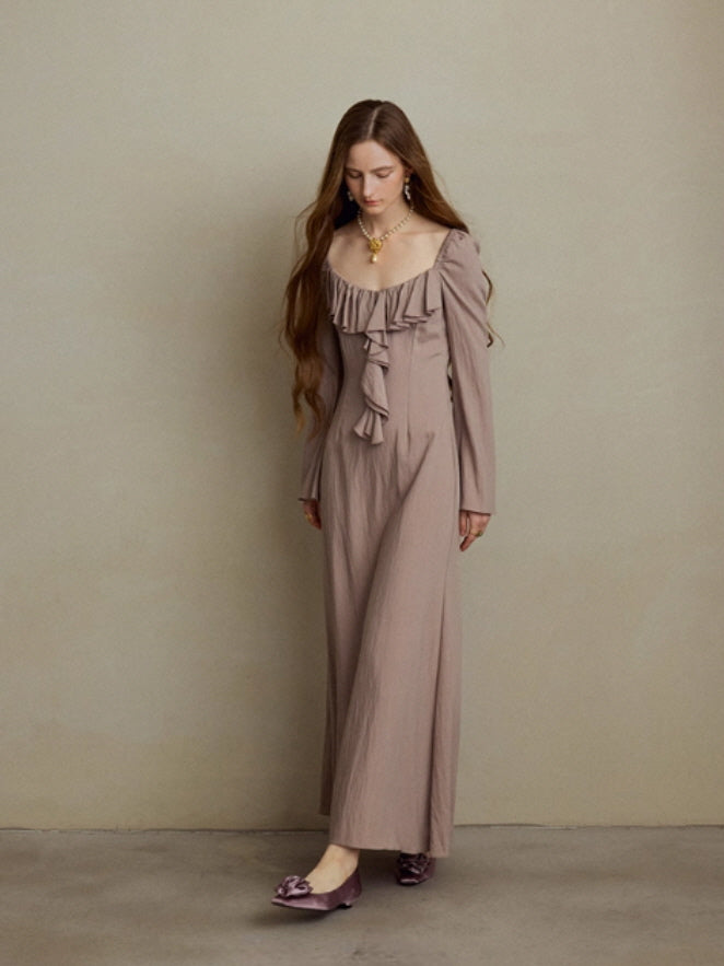 Romantic Ruffle Muse Long Dress
