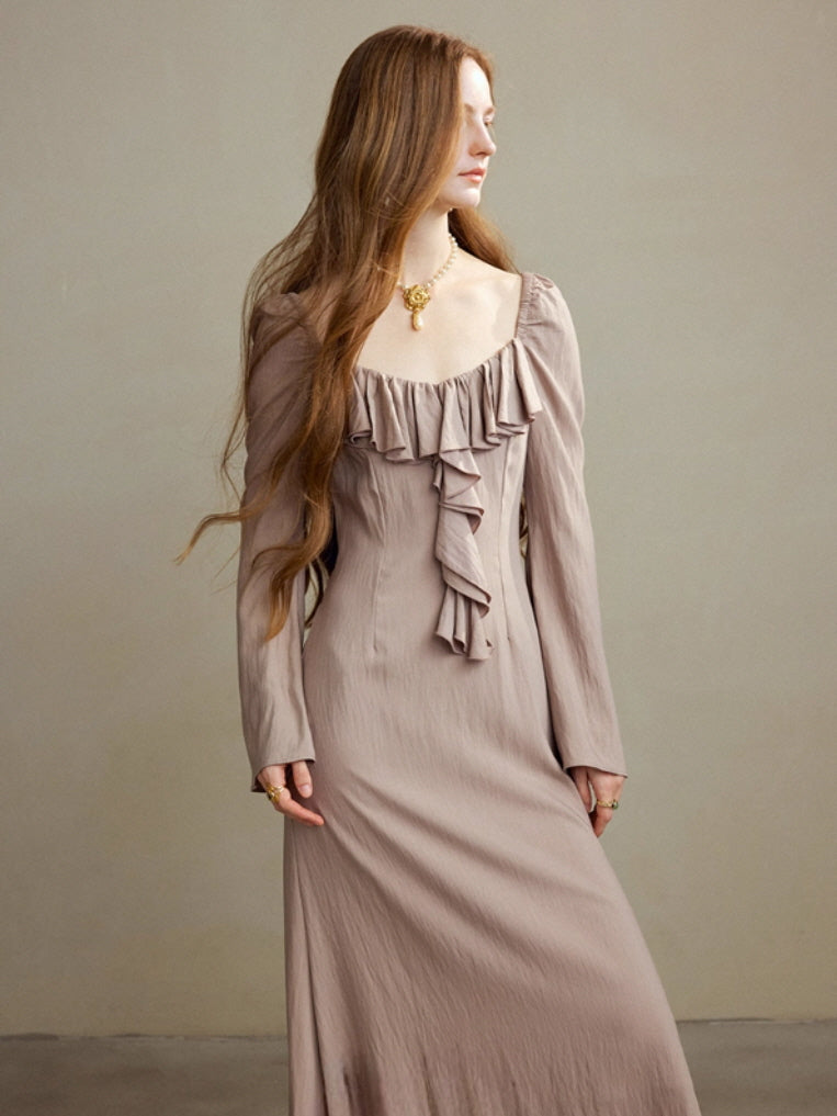 Romantic Ruffle Muse Long Dress