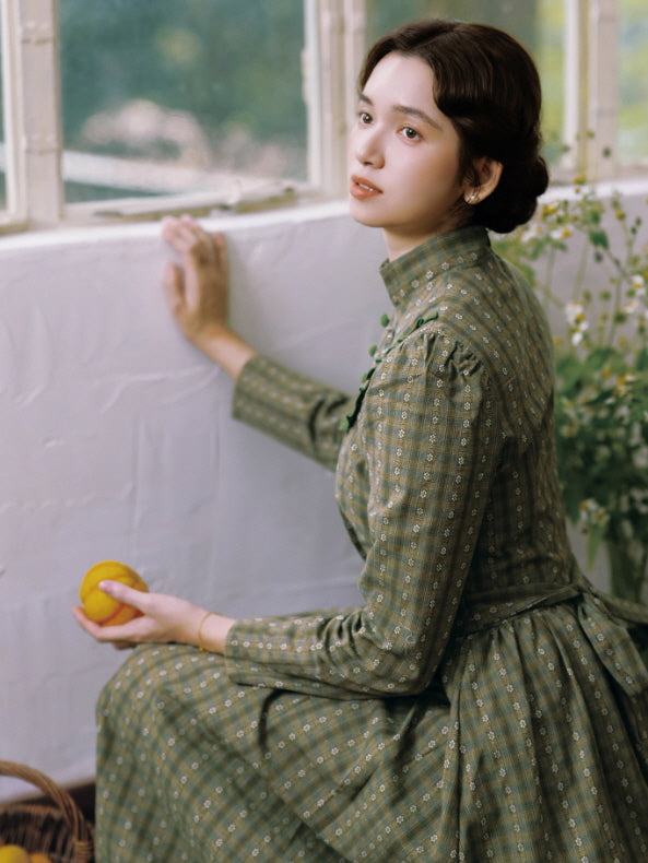 Moss Meadow Storybook Prairie Dress