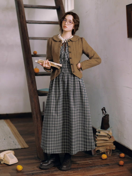 Vintage Scholar Heritage Jacket & Pleated Skirt