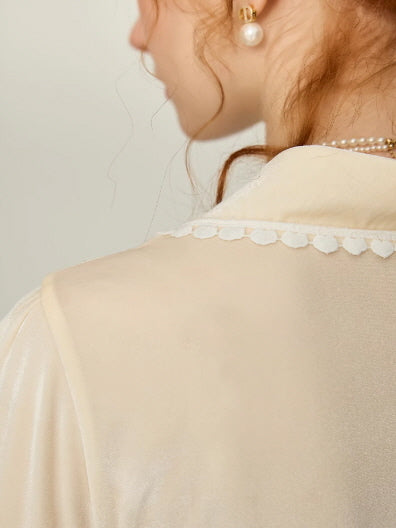 Ivory Whisper Lace Nightgown & Robe