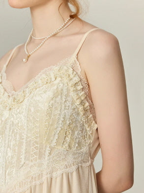 Ivory Whisper Lace Nightgown & Robe