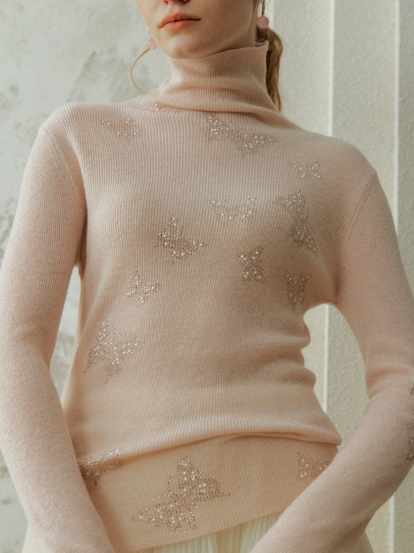Butterfly Stardust Turtleneck Knit