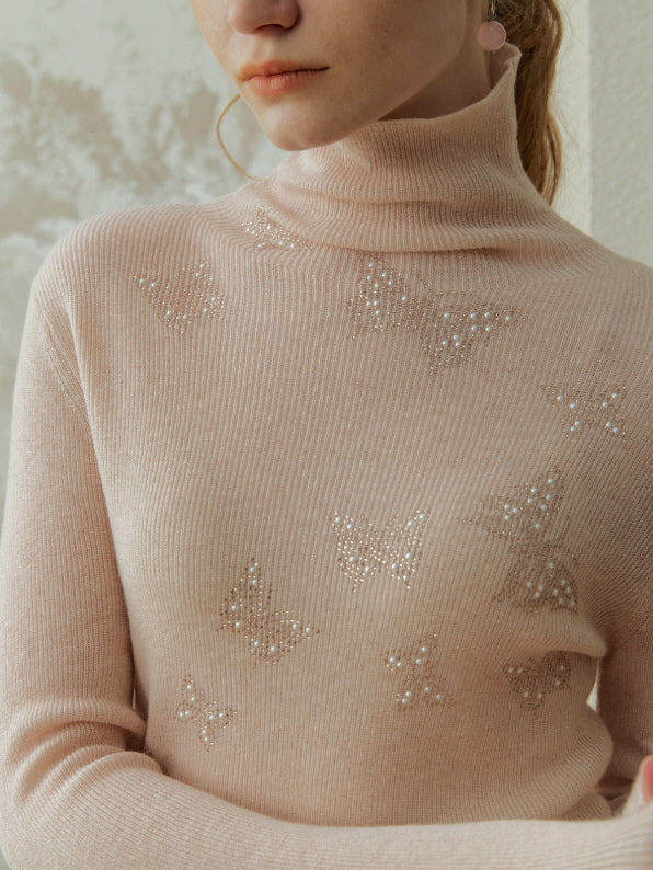 Butterfly Stardust Turtleneck Knit
