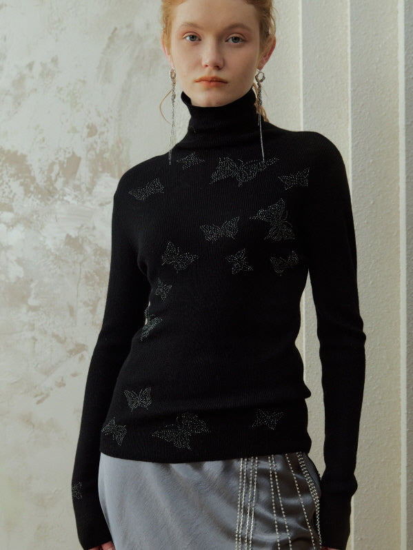 Butterfly Stardust Turtleneck Knit