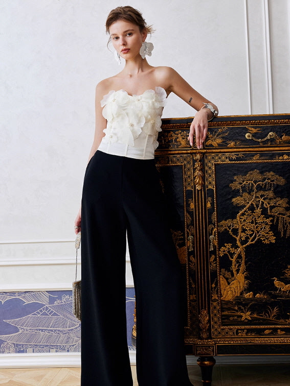 Petal Bloom Strapless Corset Top