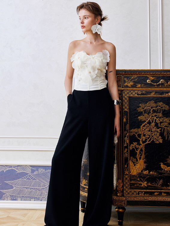 Petal Bloom Strapless Corset Top