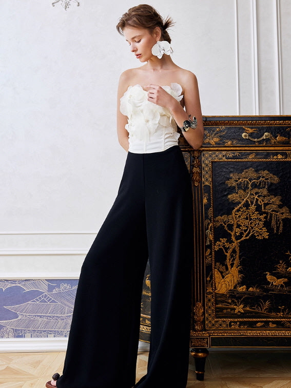 Petal Bloom Strapless Corset Top