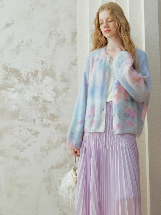 Pastel Cloud Garden Cardigan