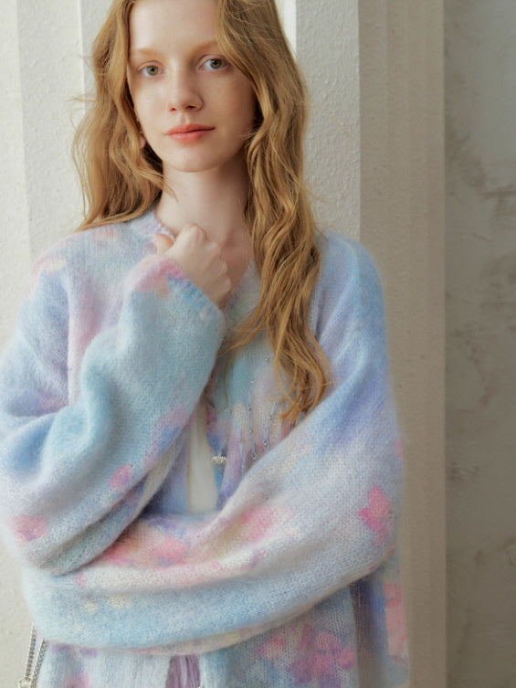 Pastel Cloud Garden Cardigan