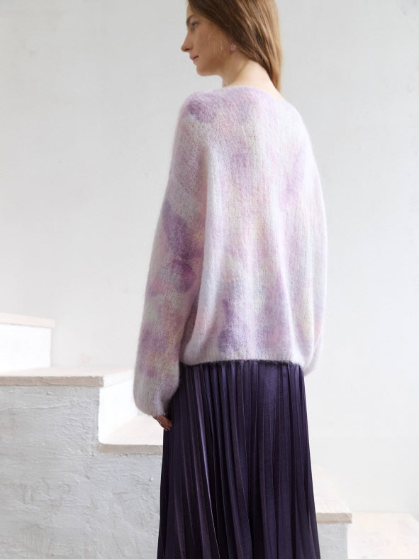 Lilac Butterfly Mist Knit Top