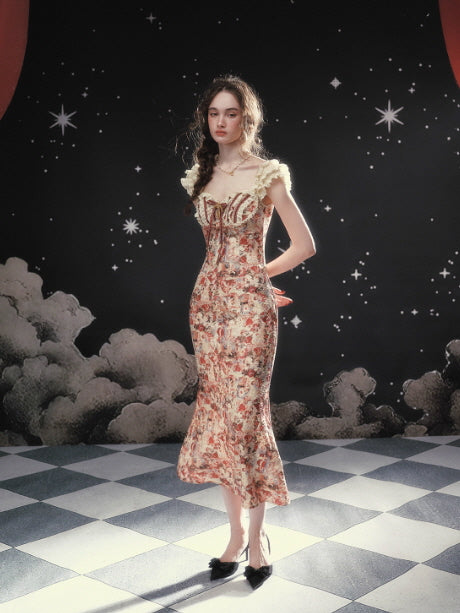 Starlit Rose Corset Dress