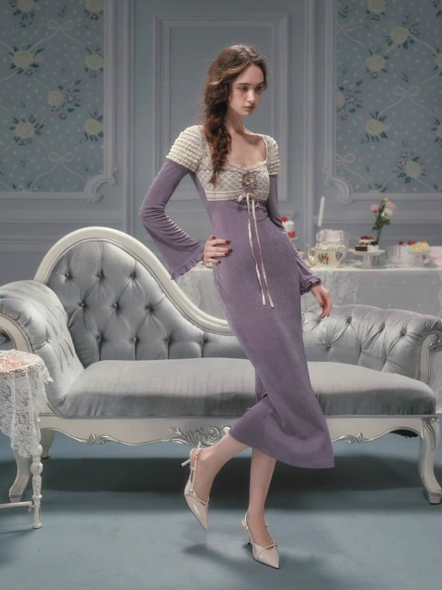 Lavender Heirloom Lace Dress