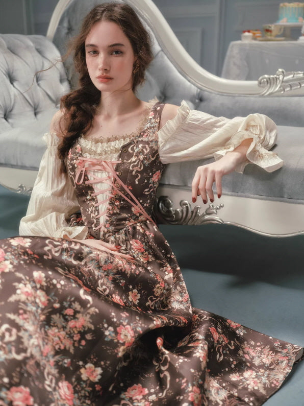 Antique Rose Woodland Corset Dress