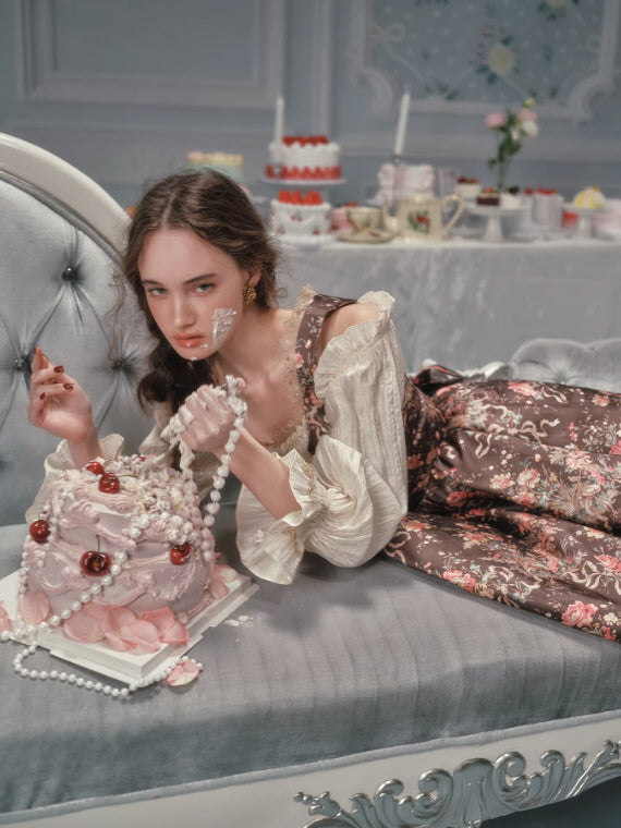 Antique Rose Woodland Corset Dress