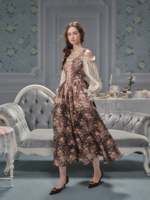 Antique Rose Woodland Corset Dress