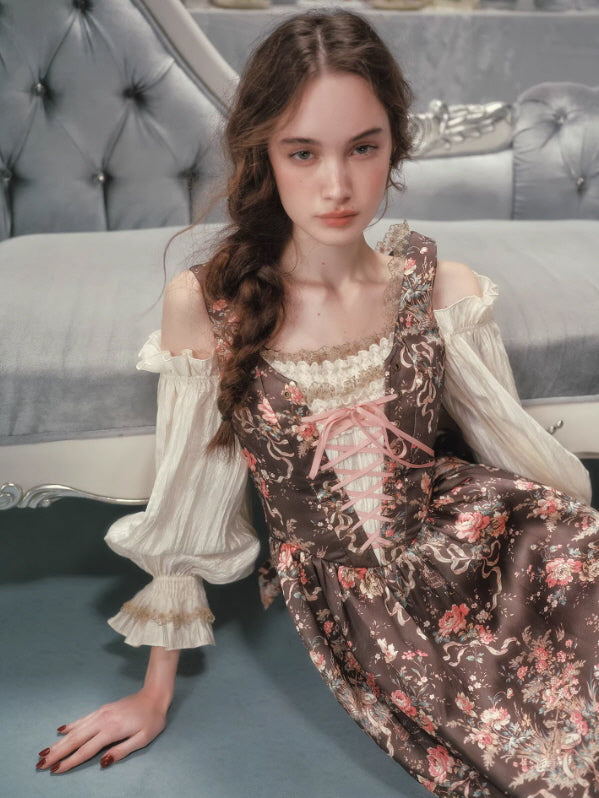 Antique Rose Woodland Corset Dress