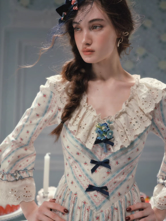 Bluebell Whisper Ribbon Dress