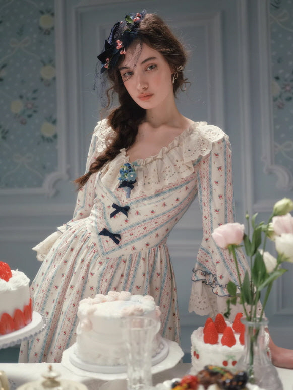 Bluebell Whisper Ribbon Dress