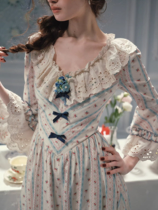 Bluebell Whisper Ribbon Dress