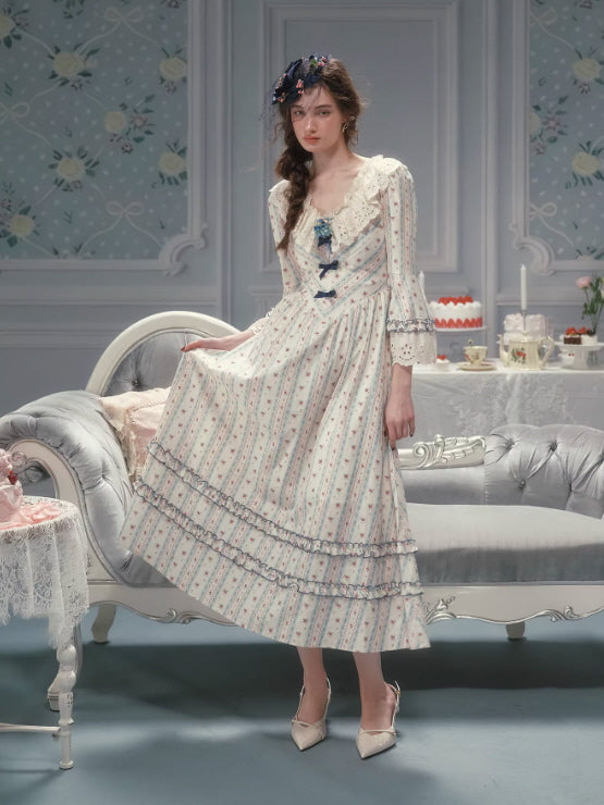 Bluebell Whisper Ribbon Dress