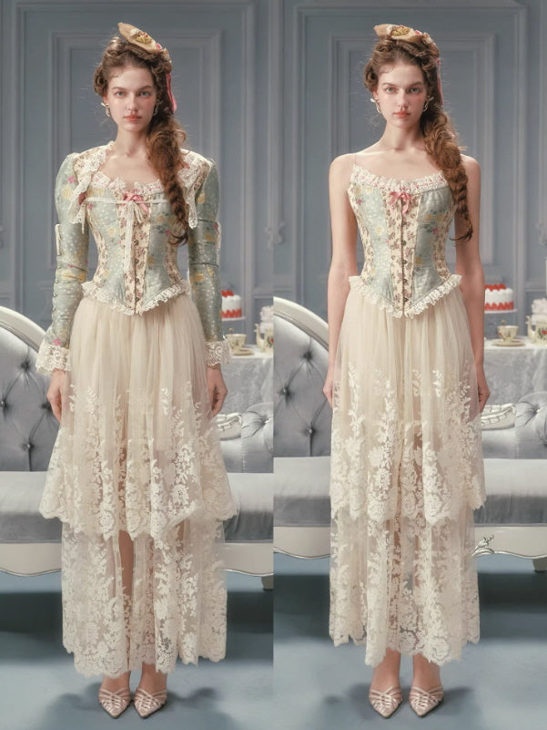 Meadow Muse Floral Lace Corset