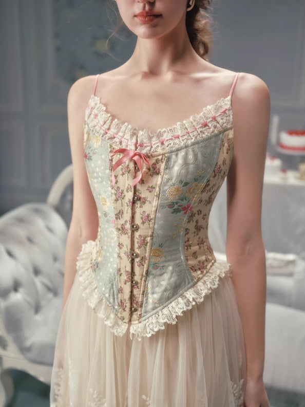 Meadow Muse Floral Lace Corset
