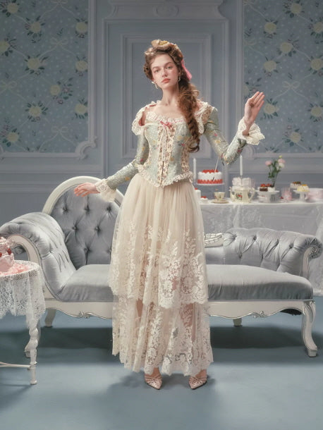 Meadow Muse Floral Lace Corset