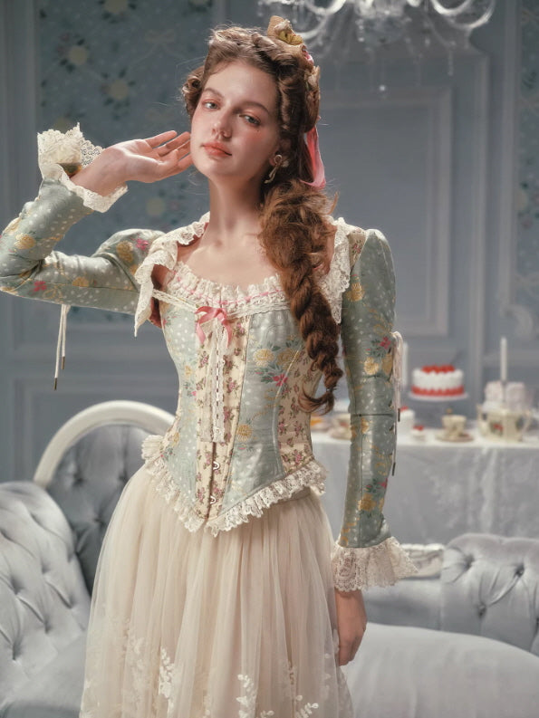 Meadow Muse Floral Lace Corset