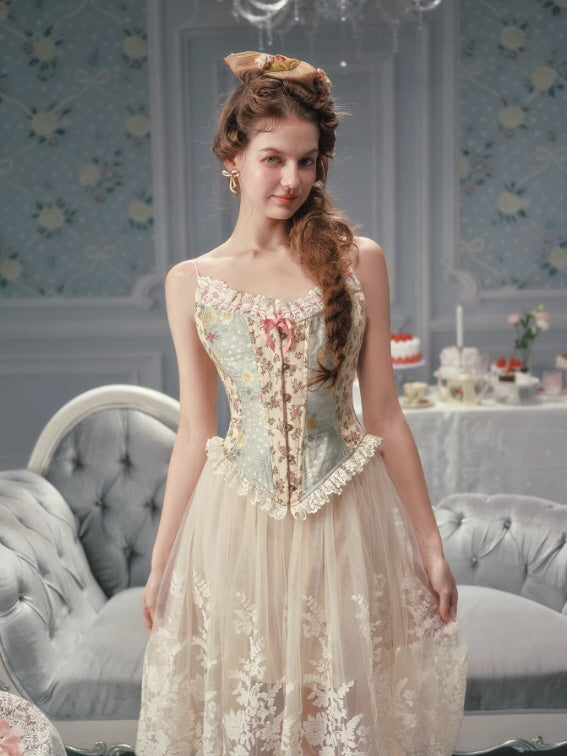 Meadow Muse Floral Lace Corset