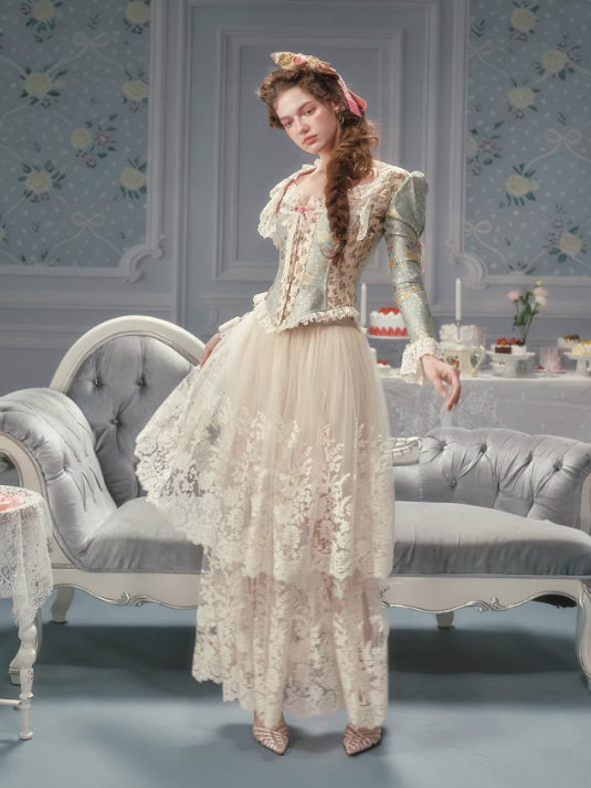 Meadow Muse Floral Lace Corset