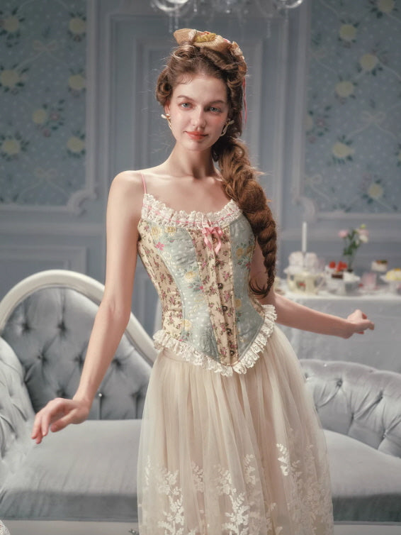 Meadow Muse Floral Lace Corset