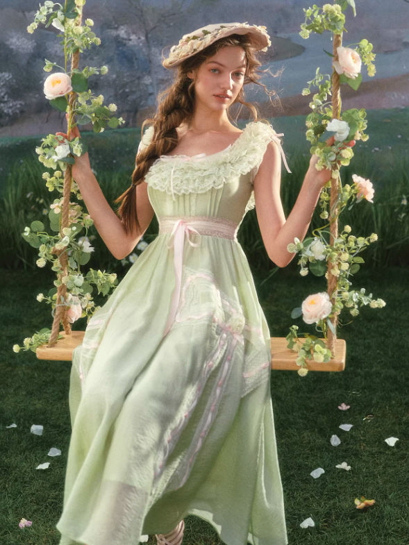 Meadowlight Ribbon Lace Dress