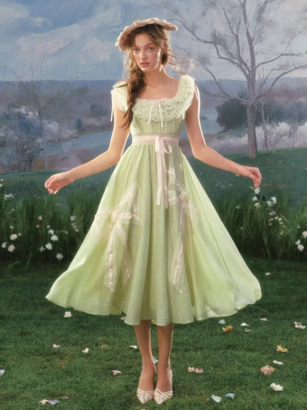Meadowlight Ribbon Lace Dress