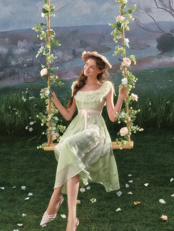 Meadowlight Ribbon Lace Dress